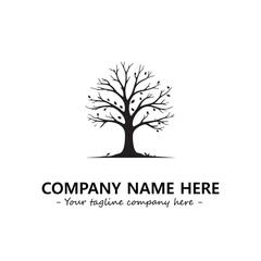 Obraz premium Tree Silhouette Logo Company Design Illustration Vector Graphic Image