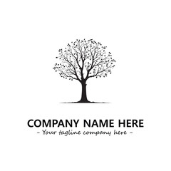 Obraz premium Tree Silhouette Logo Company Design Illustration Vector Graphic Image