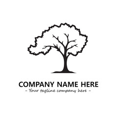 Obraz premium Tree Silhouette Logo Company Design Illustration Vector Graphic Image