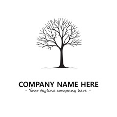 Obraz premium Tree Silhouette Logo Company Design Illustration Vector Graphic Image