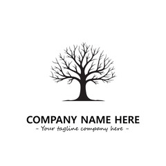 Obraz premium Tree Silhouette Logo Company Design Illustration Vector Graphic Image