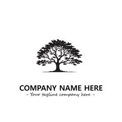 Obraz premium Tree Silhouette Logo Company Design Illustration Vector Graphic Image
