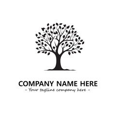 Obraz premium Tree Silhouette Logo Company Design Illustration Vector Graphic Image