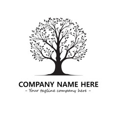 Obraz premium Tree Silhouette Logo Company Design Illustration Vector Graphic Image