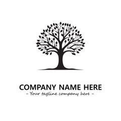 Obraz premium Tree Silhouette Logo Company Design Illustration Vector Graphic Image