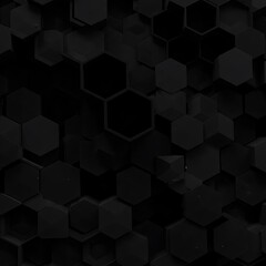 Abstract Dark Hexagon Pattern Background