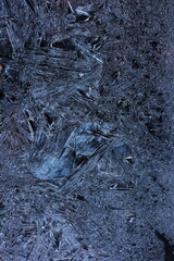 A blue background with ice crystals on it