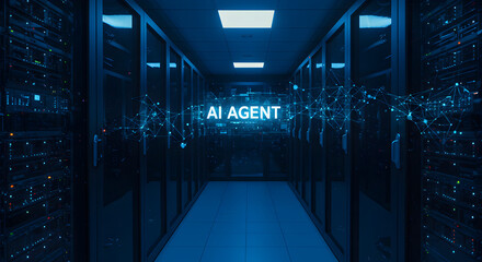 Data Center AI Agent Network Server Room