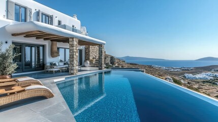 Luxury Villa with Infinity Pool and Breathtaking Aegean Sea View
