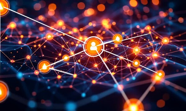Abstract Network Connections: Global Digital Interconnectivity