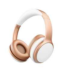 Modern Wireless Headphones, Isolated on Pure White Background