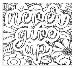 Motivational Quotes Coloring Pages For KDP