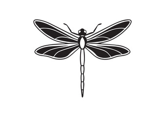 Dragonfly Silhouette Vector