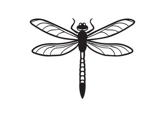 Dragonfly Silhouette Vector