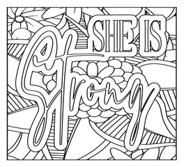 Motivational Quotes Coloring Pages For KDP