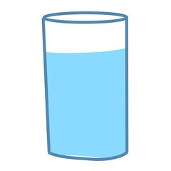 Illustration water in a glass