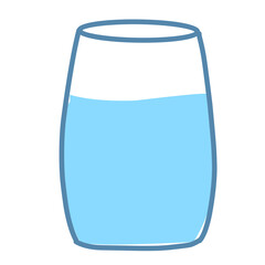 Illustration water in a glass