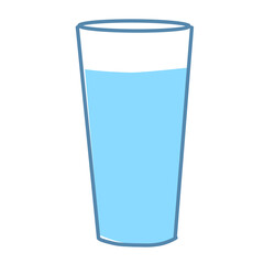 Illustration water in a glass
