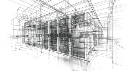 Architectural blueprint of a modern building (1)