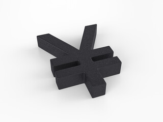 Obraz premium Plastic yen symbol