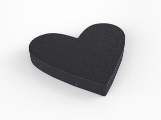 Plastic heart symbol