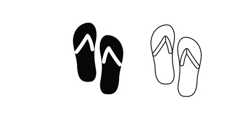  sendal icon. vector art