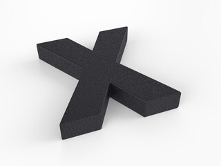 Obraz premium Plastic letter X