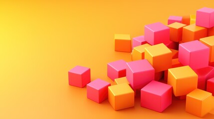 Obraz premium Colorful geometric shapes in a vibrant display.