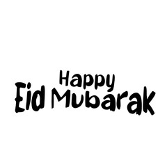Eid Mubarak Font Vector