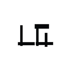 LG monogram logo design letter text name symbol monochrome logotype alphabet character simple logo