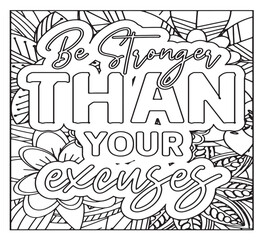Motivational Quotes Coloring Pages For KDP