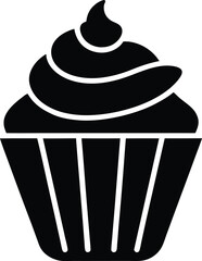 Cupcake Icon Vector Illustration
