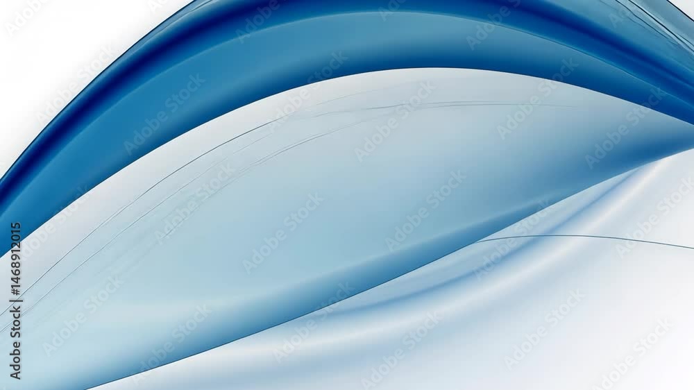 Poster elegant abstract background with blue wavy lines and smooth gradients for modern design presentation