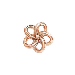 Naklejka premium Rose Gold Interlocking Flower Design Charm