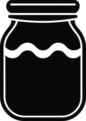 Jam Jar Icon Vector Illustration