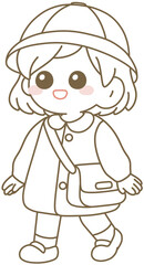 유치원복 입은 아이 (kid in kindergarten uniform)