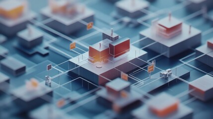 Organizational structure concept. Teamwork organization and business workflow process management for Information on hierarchical structure of departments in business.