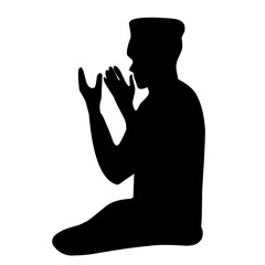 Muslim Pray Silhouette illustration