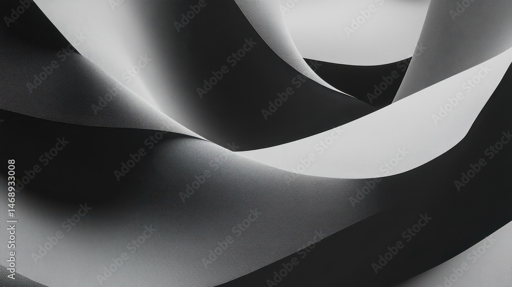 Poster geometric layered banner with dynamic overlapping shapes and clean space