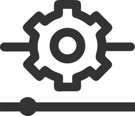 Settings Icon PNG – Gear Cog Symbol for System Preferences and Customization, setting icon