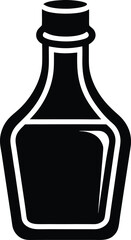 Syrup Bottle Icon Vector Illustration