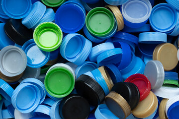 Close up plastic bottles for recycling to conserve the environment, recycling, reuse, garbage disposal, save the world concept