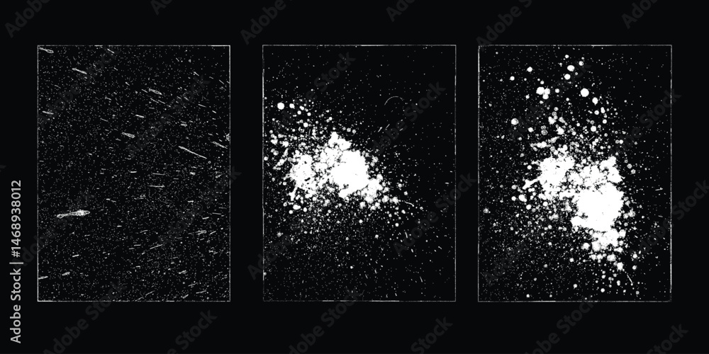 Leinwandbilder grunge urban backgrounds set.texture vector.dust overlay distress grain ,simply place illustration o