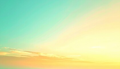 Obraz premium Breathtaking sunrise over tranquil ocean coastal landscape scenic photography serene atmosphere wide angle view nature's beauty