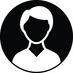 User Profile Silhouette Icon Vector Illustration
