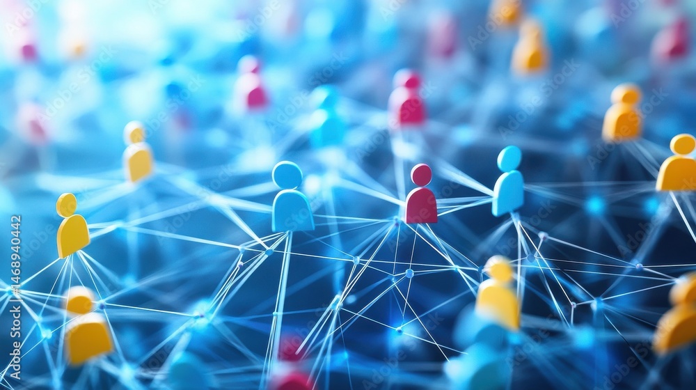 Poster abstract concept for digital contents a social networking of syntax parsing tokens streaming