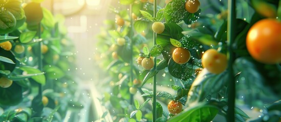 Watered Greenhouse Produce