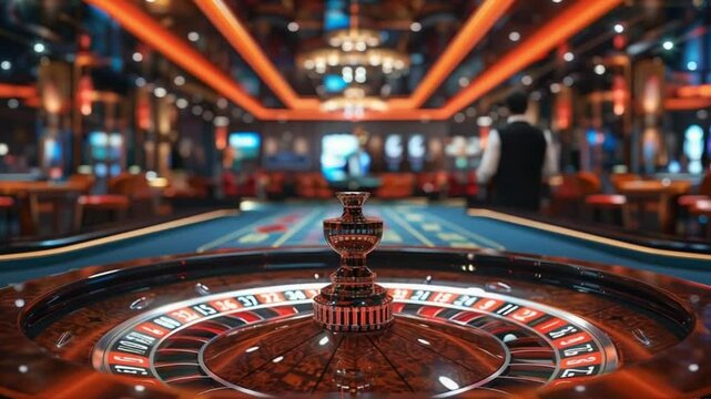 Spinning the Roulette Wheel at a casino