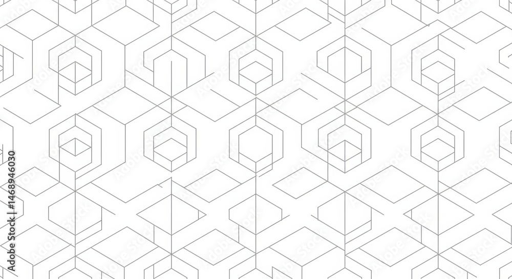 Poster intricate geometric pattern with a modern abstract linear aesthetic