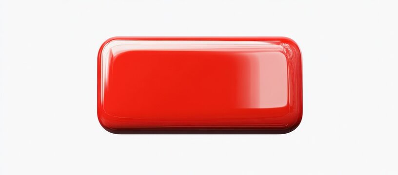 There is a vibrant red rectangle displayed prominently on a white background